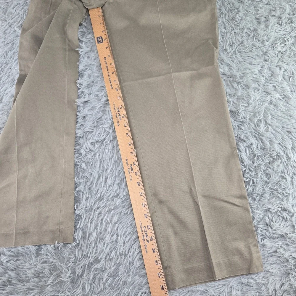 Perry Ellis Portfolio 36x29 Black Khaki Bundle Cotton Flat Front 3pk Trousers - Picture 10 of 16